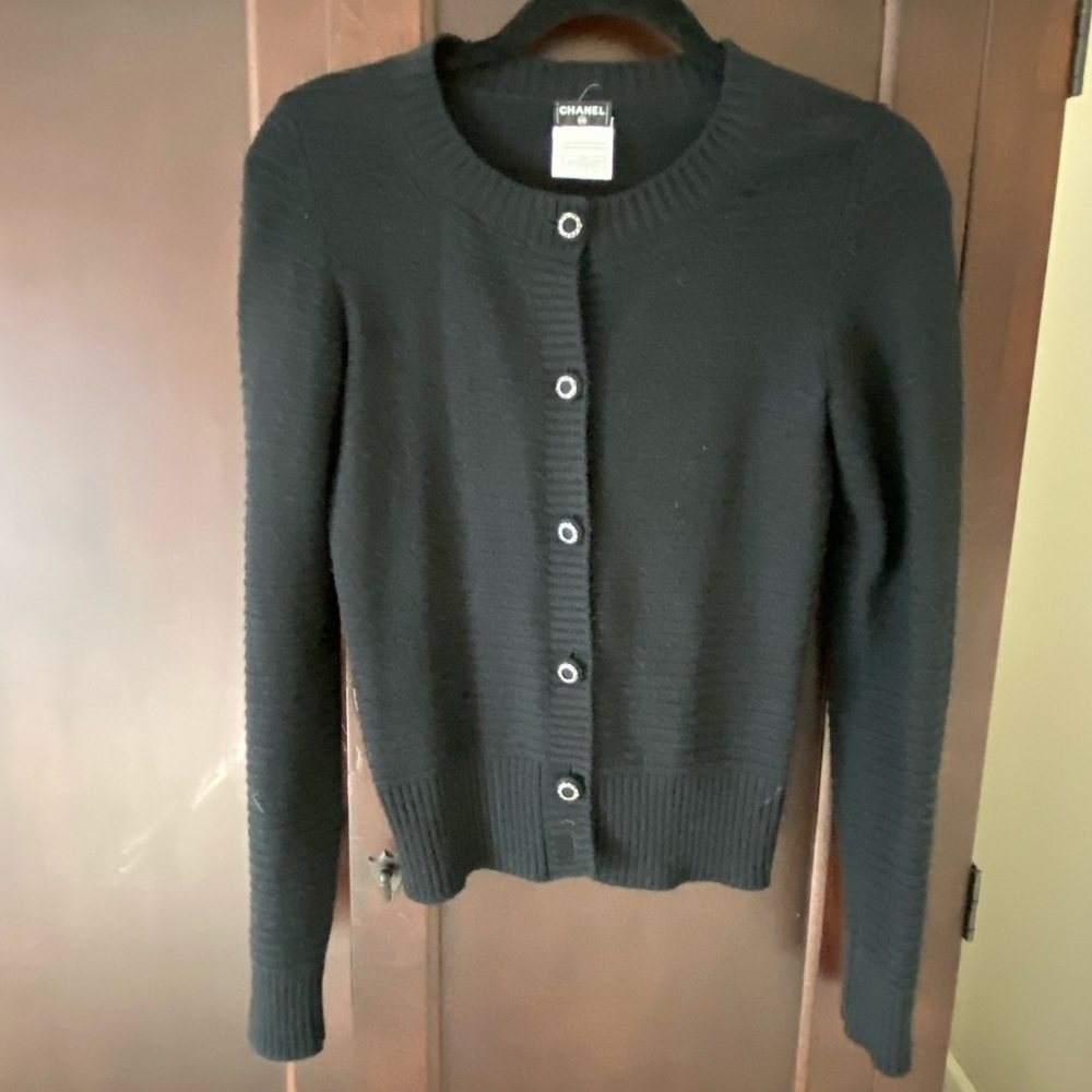 Vintage Classic Chanel ribbed wool cardigan